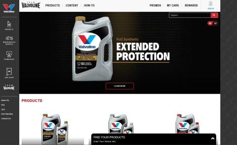 Team Valvoline Website